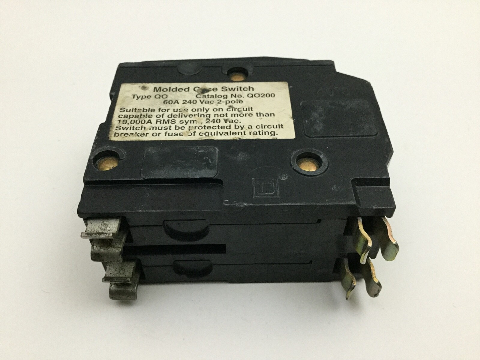 Square D QO260 Plug On Circuit Breaker 60A 2P 120/240V Type QO 60 Amp 10kA