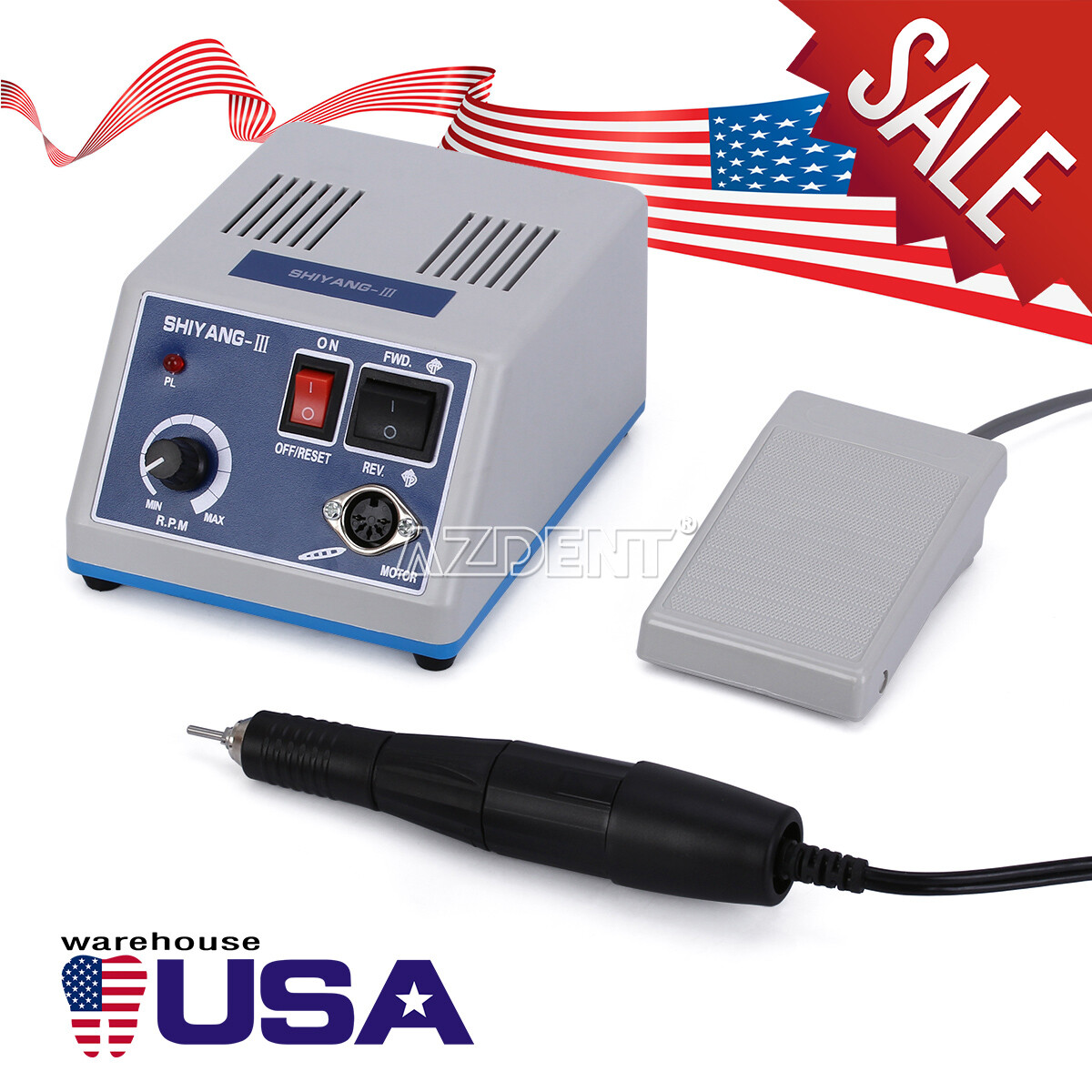 Dental Lab Marathon Electric Micromotor Polishing Unit/35K rpm Motor Handpiece