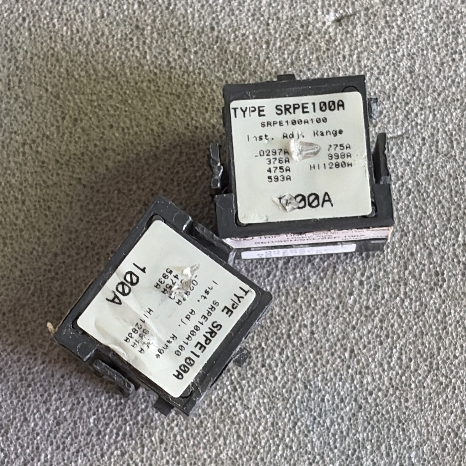 General Electric GE SRPE100A100 Breaker Trip Unit 100A SED SID SIH SSEP used
