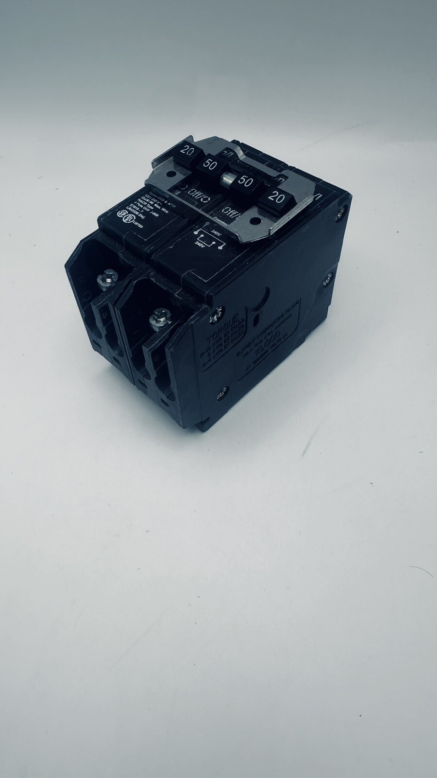 Eaton Cutler-Hammer BQ220250 Type BR 20A/50A 4-Pole Quad Circuit Breaker