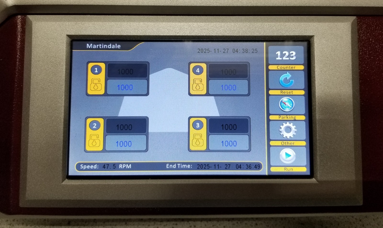 SDL Atlas Martindale M235 Abrasion and Pilling Tester Tag #15