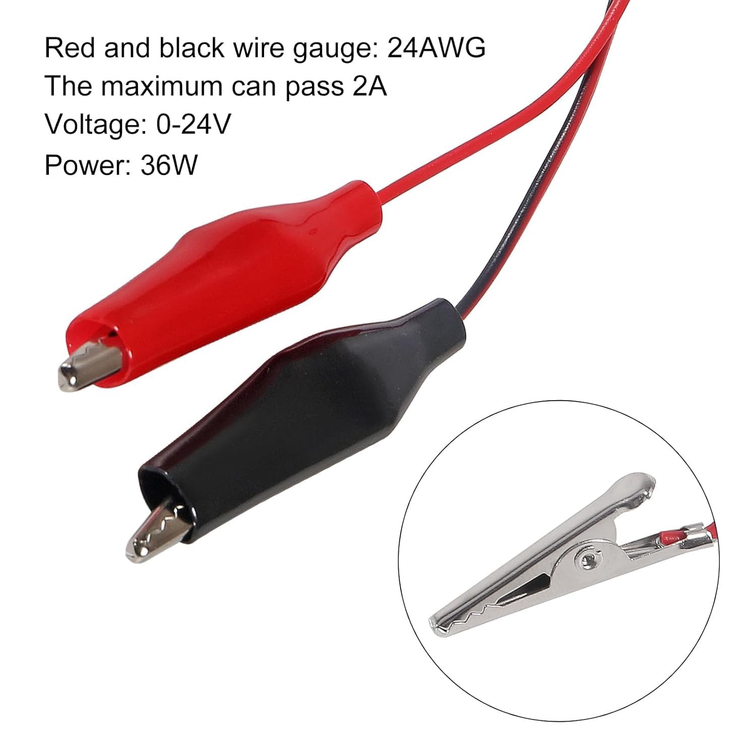 8 PCS Female USB to Alligator Clip Adapter Cable Probe for Circuit Testing