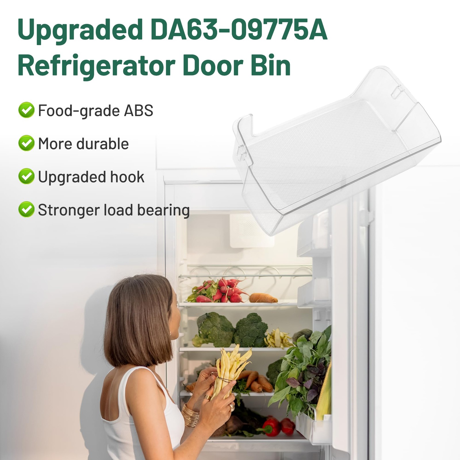 UPGRADED DA63-09775A Fridge Right Door Shelf Bin for RF28T5001SR RF28T5021SR…