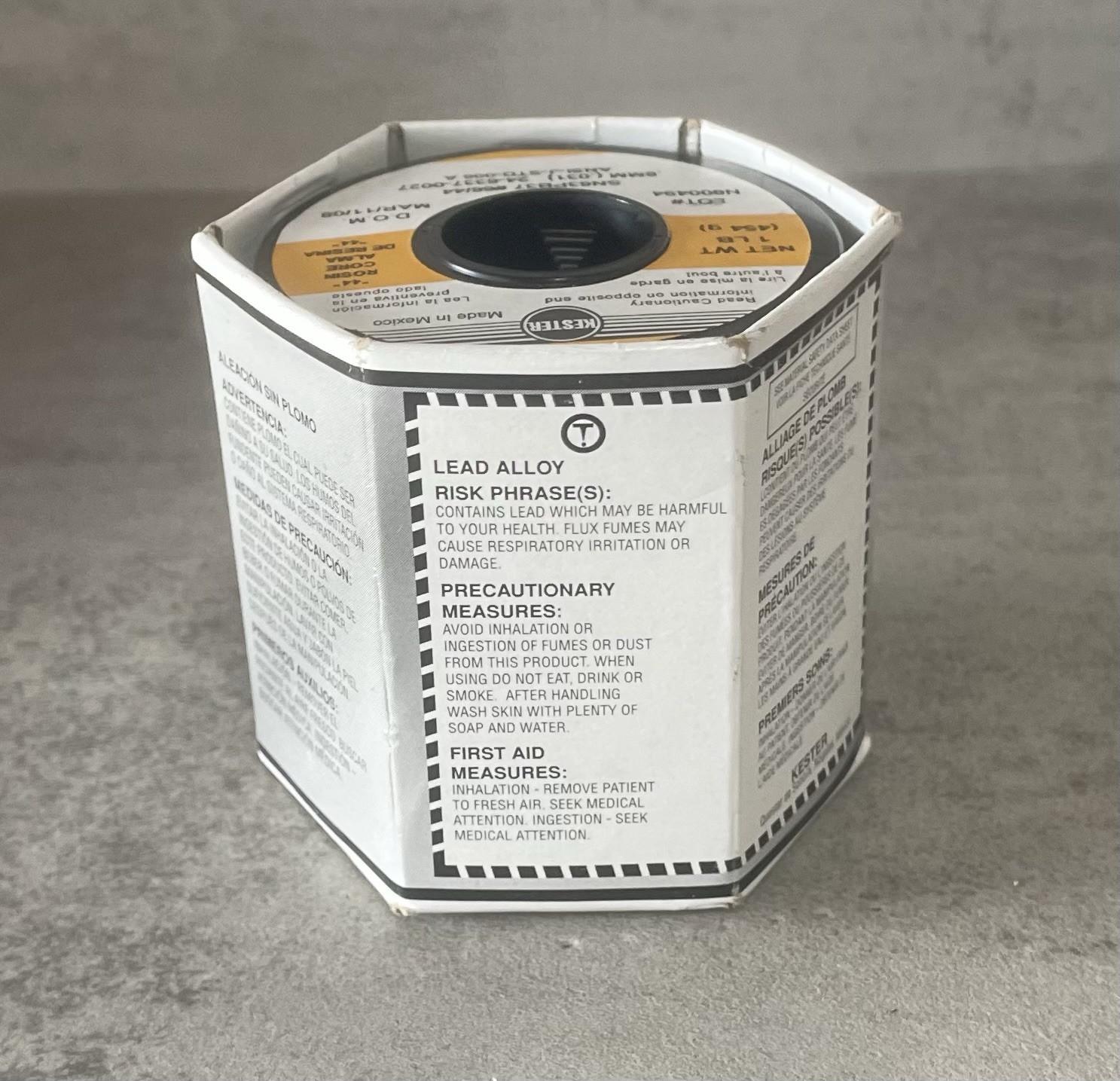 Kester 44 Rosin Core Solder Wire 63/37 SN63PB37 .031 1lb Spool 24-6337-0027