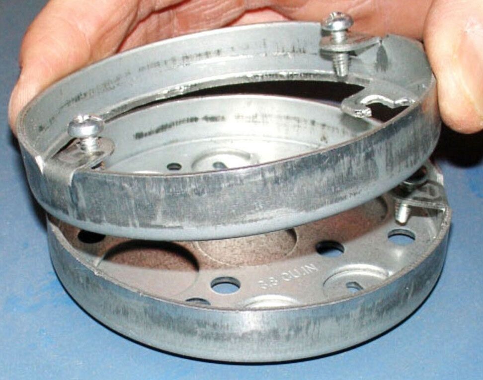 Southwire 57111, 4″ x 1/2″, Steel, Round, Pan Box Extension Ring, 1 pc