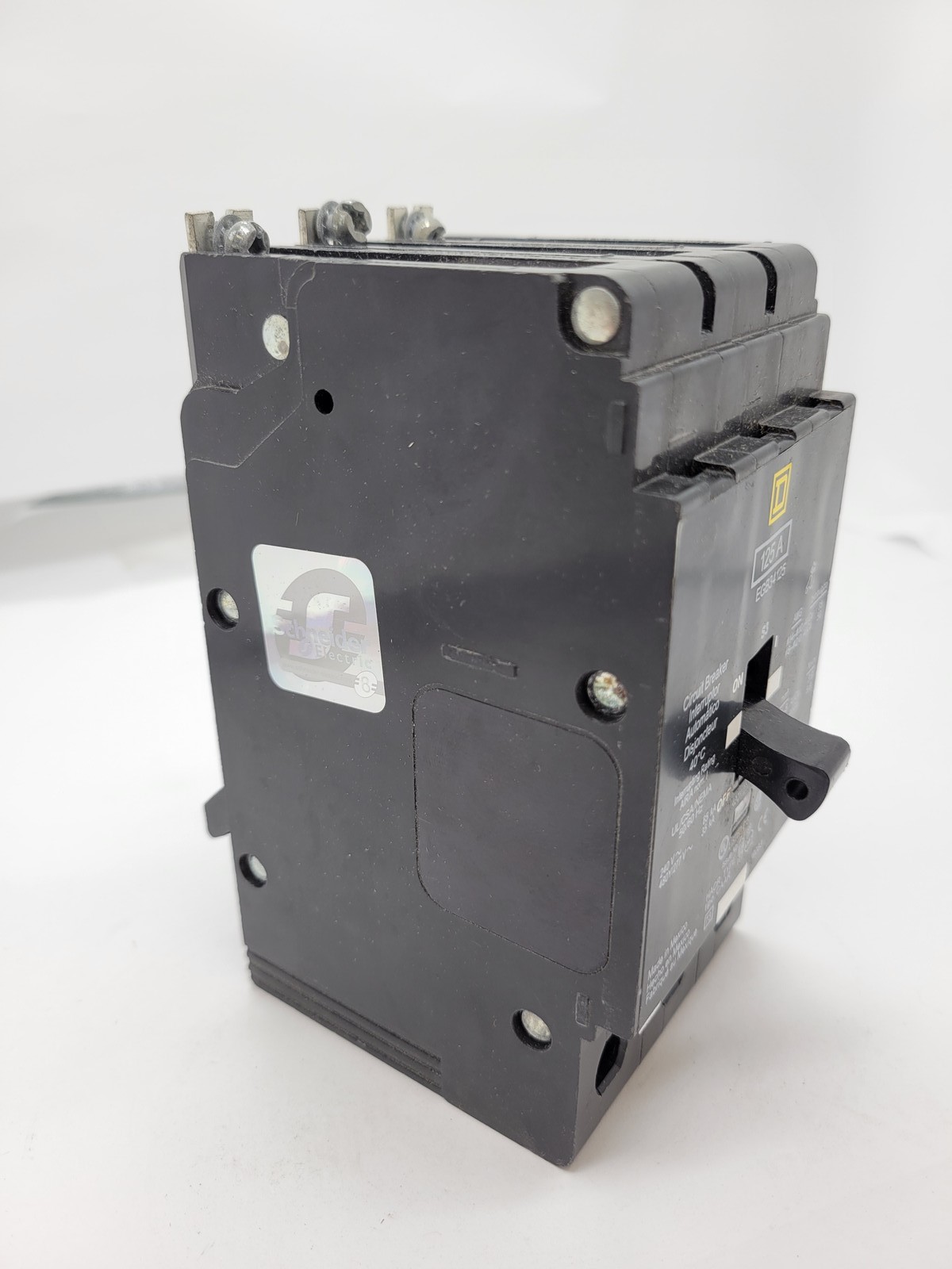 Square D EGB34125 Bolt-On Circuit Breaker 125A 3P 480Y/277V 35KA EGB Series 3