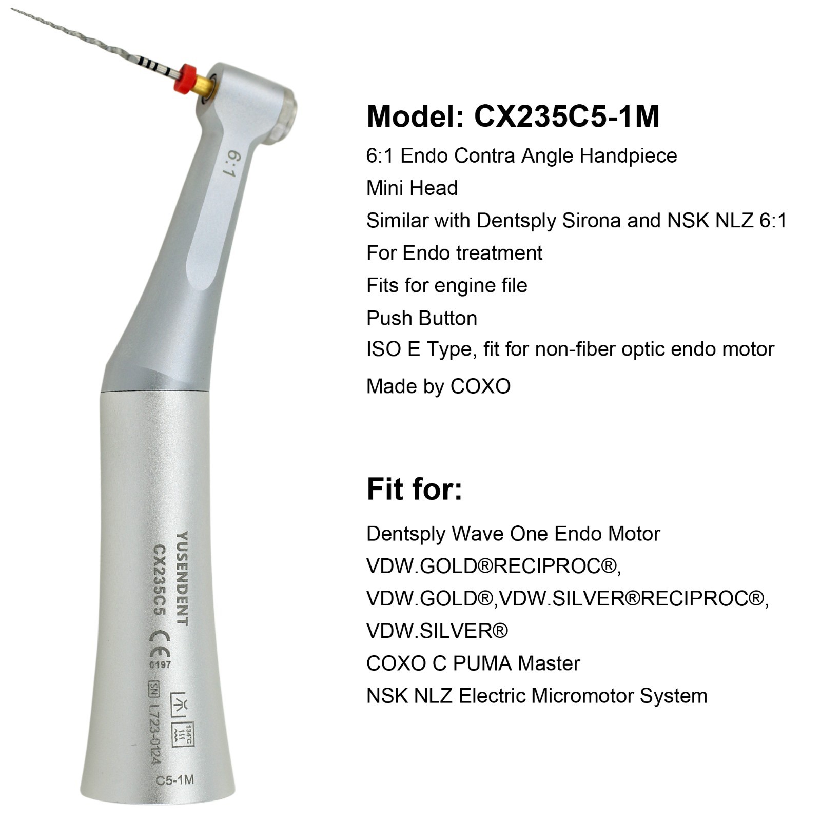 Dental M4 Reciprocating Endodontic Handpiece 6:1 10:1 16:1 Endo Contra Angle NSK