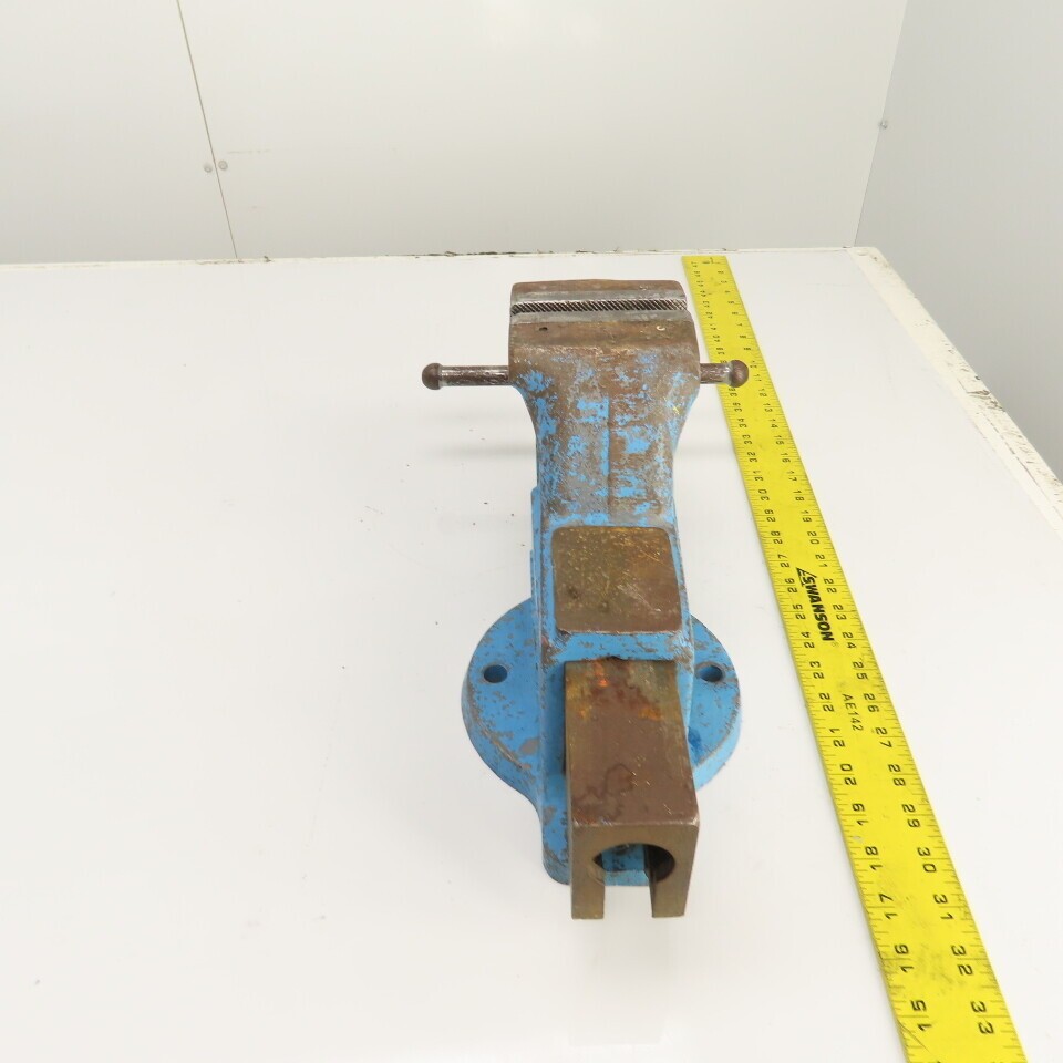 Columbian 4″ Steel Jaw Stationary Machinist Bench Vise 5-3/4″ Open USA Made