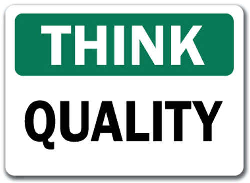 Think Safety Sign – Quality – 10″ x 14″ OSHA Safety Sign