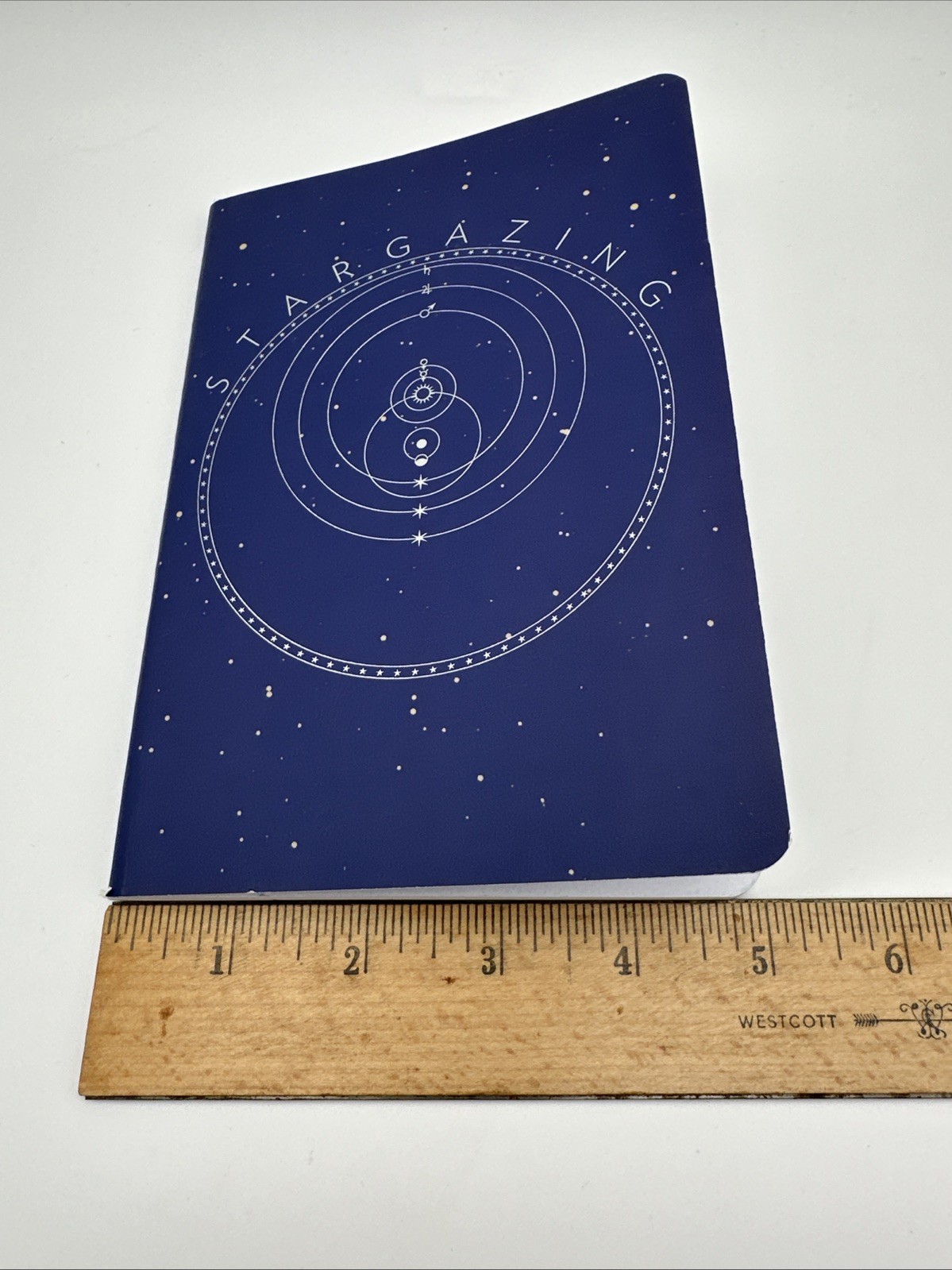 Stargazing Blue Full Size Notebook Blank Book Astronomy Astrolab Journal