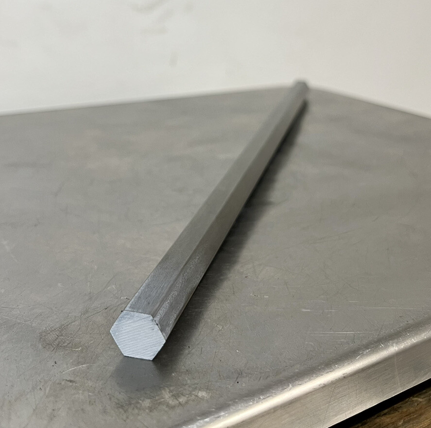 12L14 Carbon Steel Bar Stock CNC Lathe, Machining 1/2″ Hex x 12″ Long