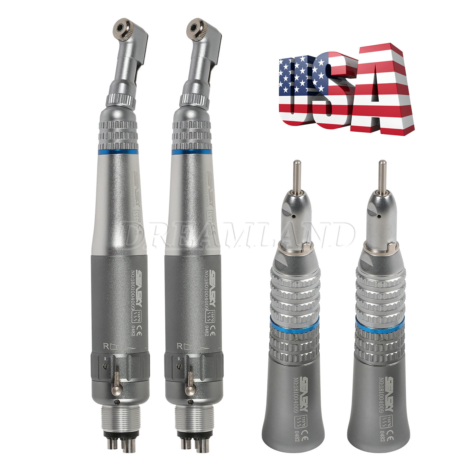 NSK Style Dental Slow Low Speed Handpiece Straight Contra Angle Air Motor 4/2H