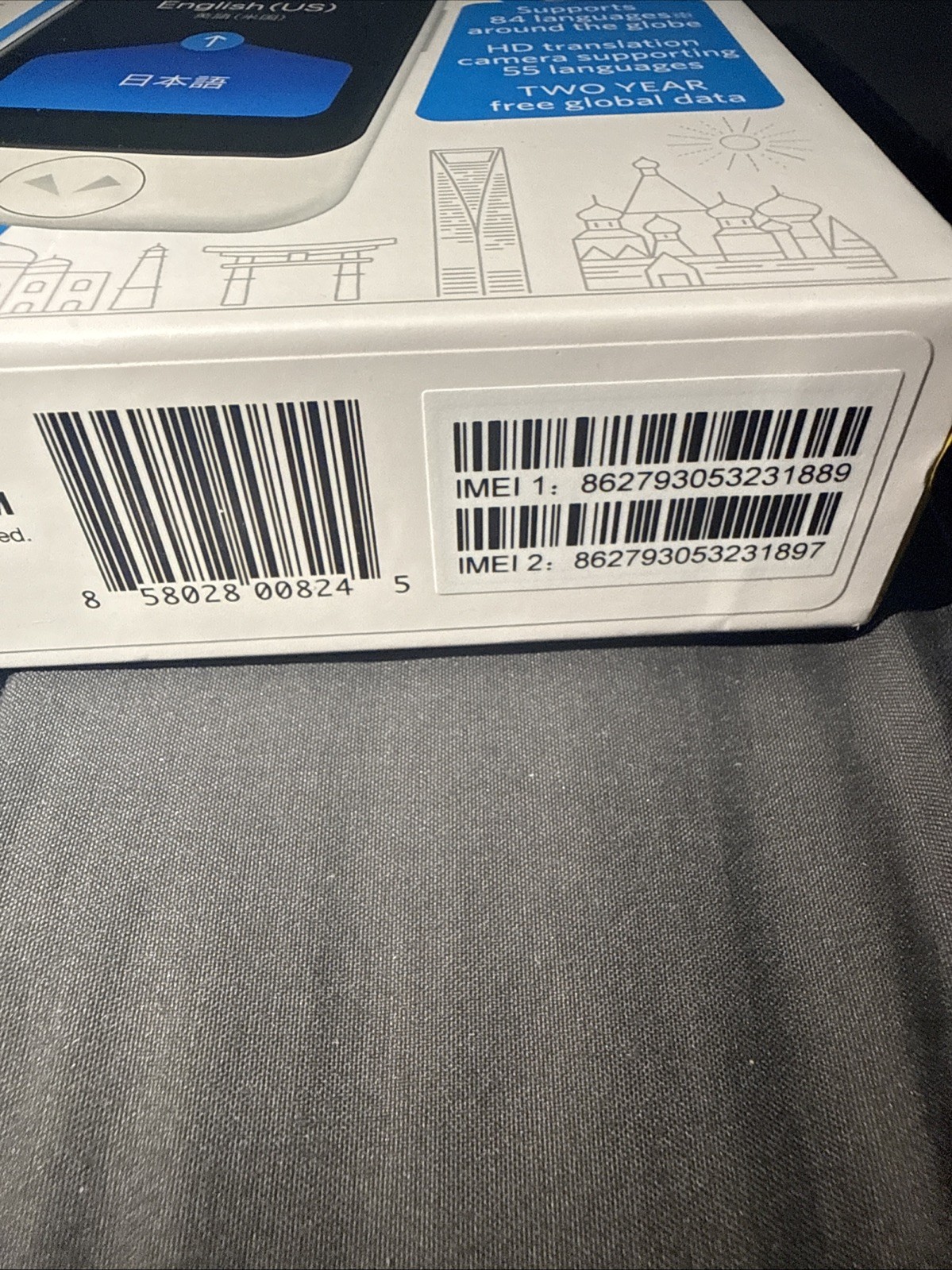 NEW POCKETALK S Translation Device, Global 2-Year SIM (Black)