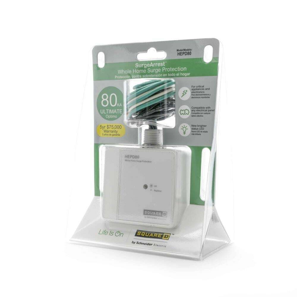 80 kA Home Electronics Protective Device (HEPD) Max Protection Against Surges