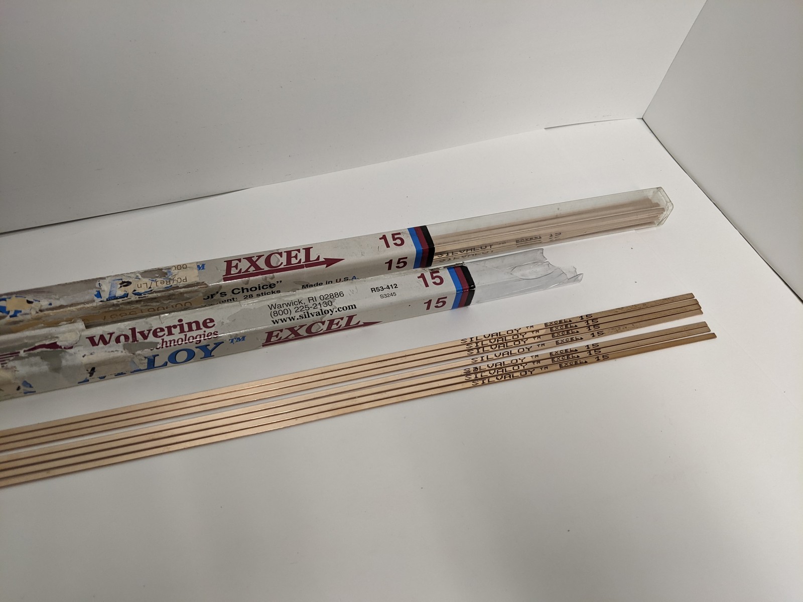 Silvaloy Excel 15 BCuP-5 15% Silver Brazing Rods 20 In 7 Sticks