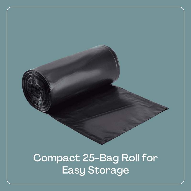 55-60 Gallon Heavy-Duty 1.2 mil Black Garbage Can Liners – 38×60 – 100ct