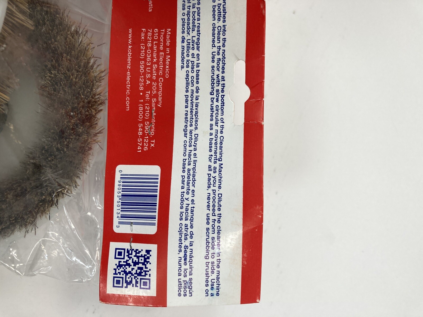 2 Pack Koblenz 6″ Replacement Tampico Bristles Scrubbing Brushes 45-0134-2