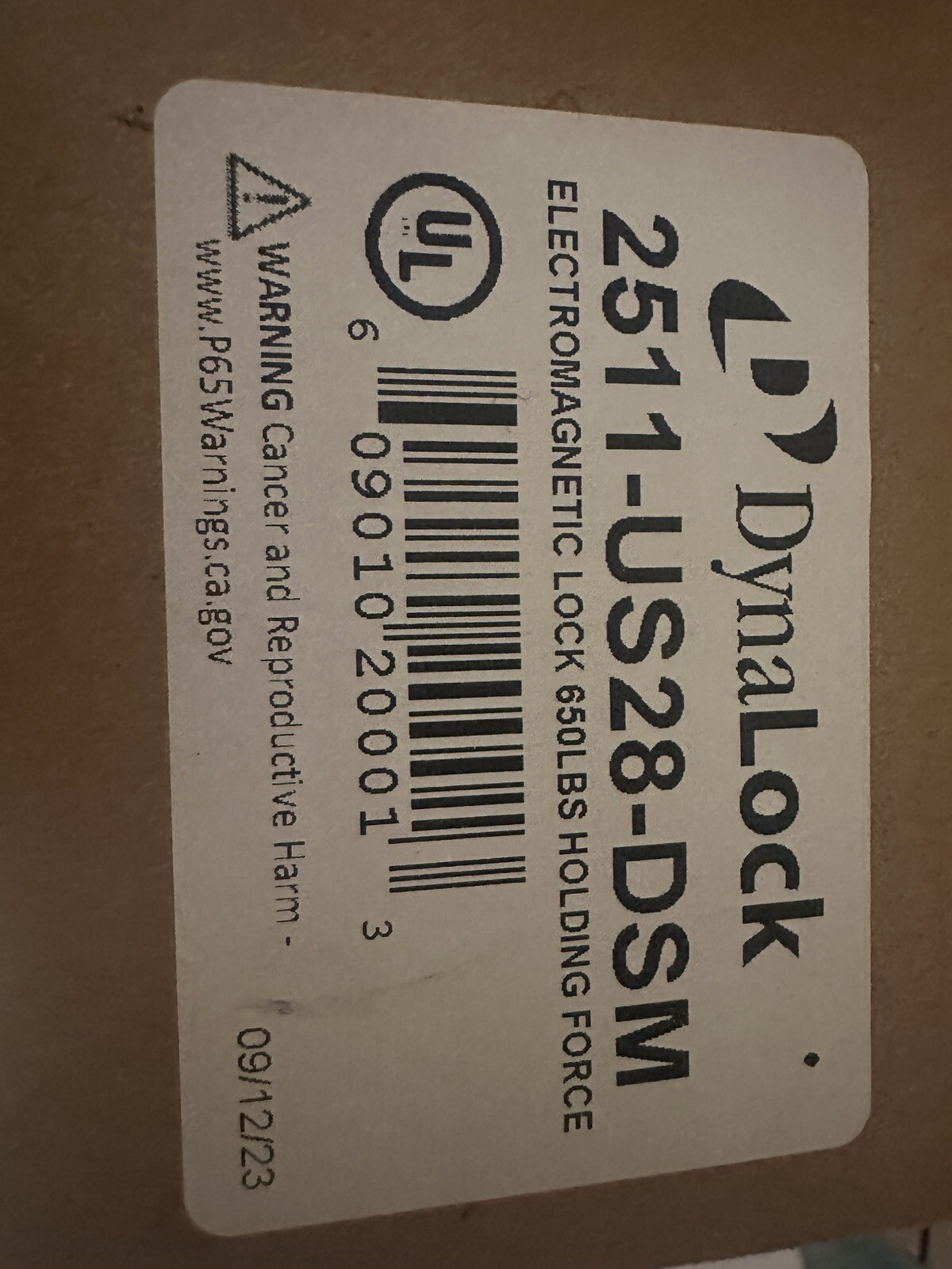 DynaLock 3101C DSM Series Delay Egress Electromagnetic Lock (3101C-US28-DSM)