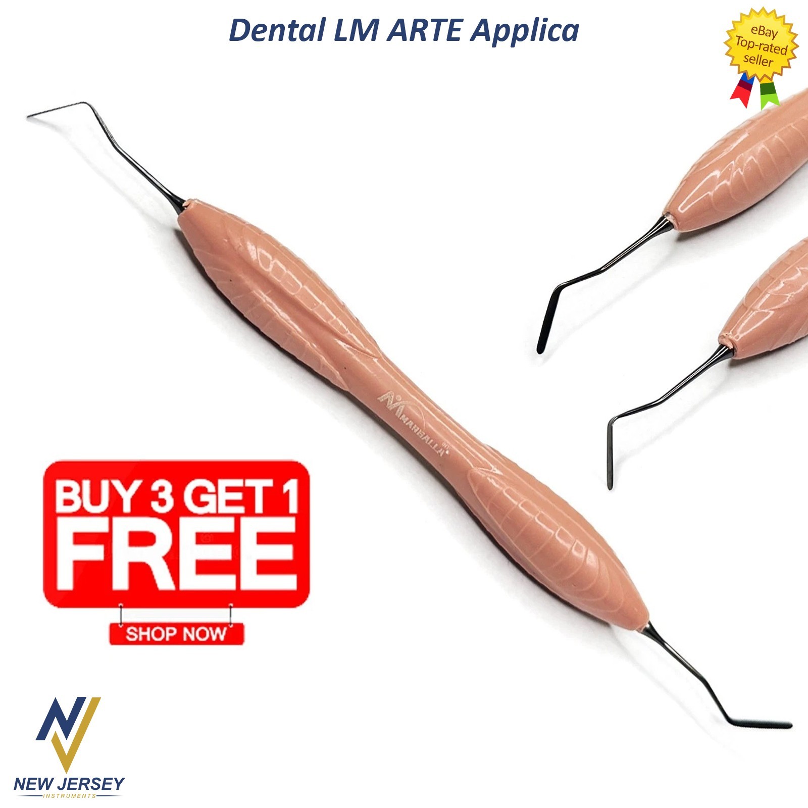 Dental Composite Filling Instruments Solo Anterior & Posterior Silicone Handle