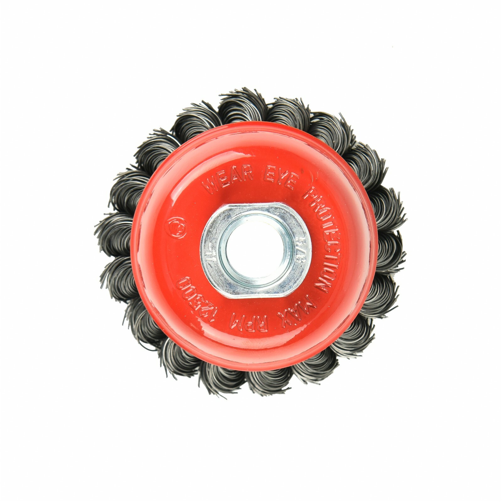 Aain 3 Inch Crimped Twisted Wire Knotted Cup Brush Angle Grinders 5/8″-11 Thread