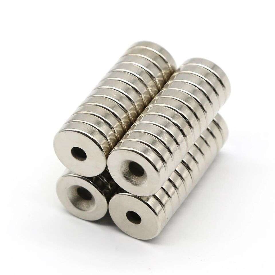 LOT Round Strong Countersunk Ring Magnet with Hole Rare Earth Neodymium Disc N35