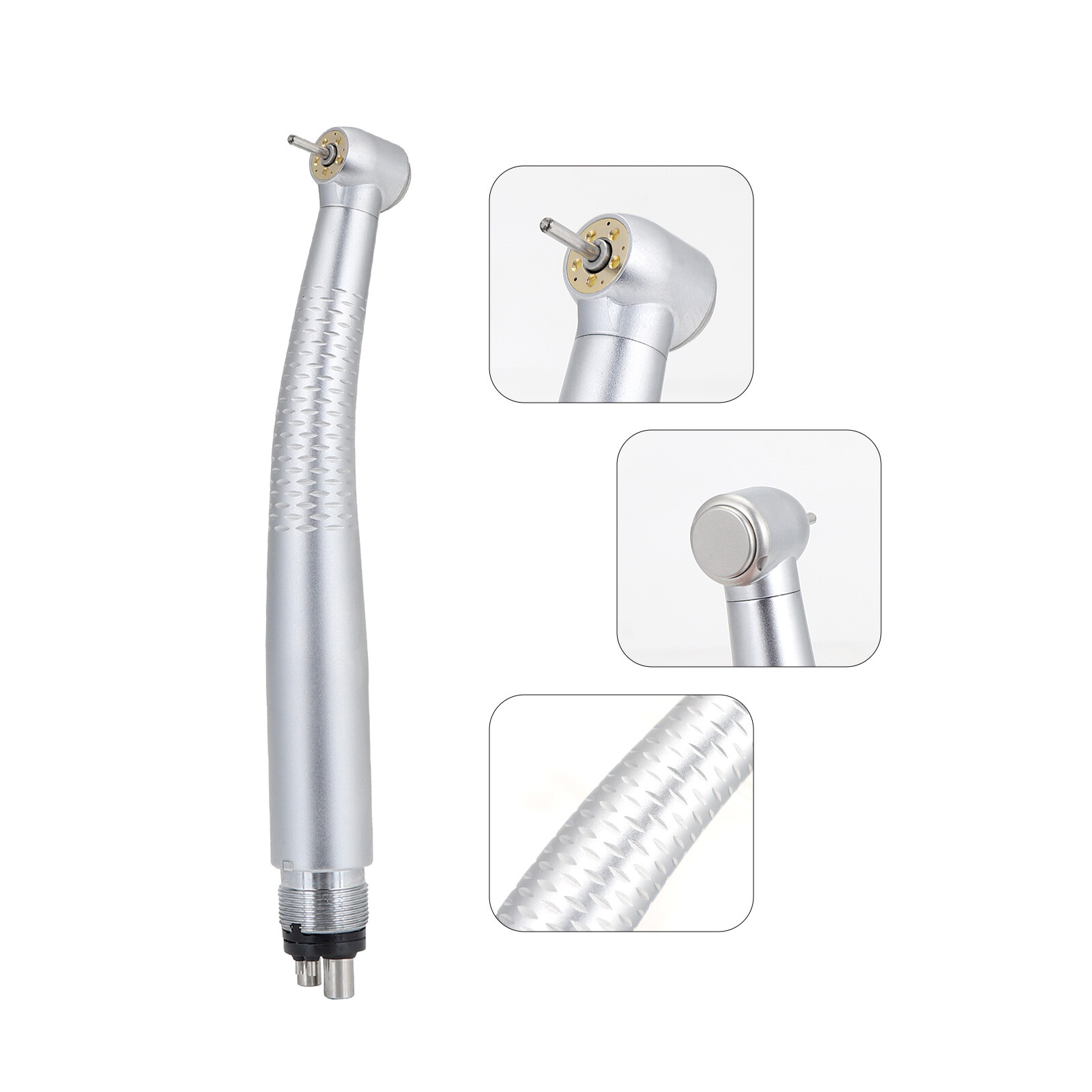 Dental 5 O-LED High Speed Handpiece Push Button with 5 Water Spray 4 Holes