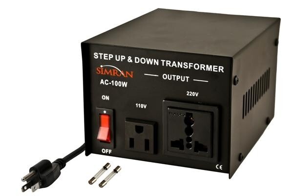 Simran AC100W UNIVERSAL SOCKET VOLTAGE TRANSFORMER STEP UP STEP DOWN