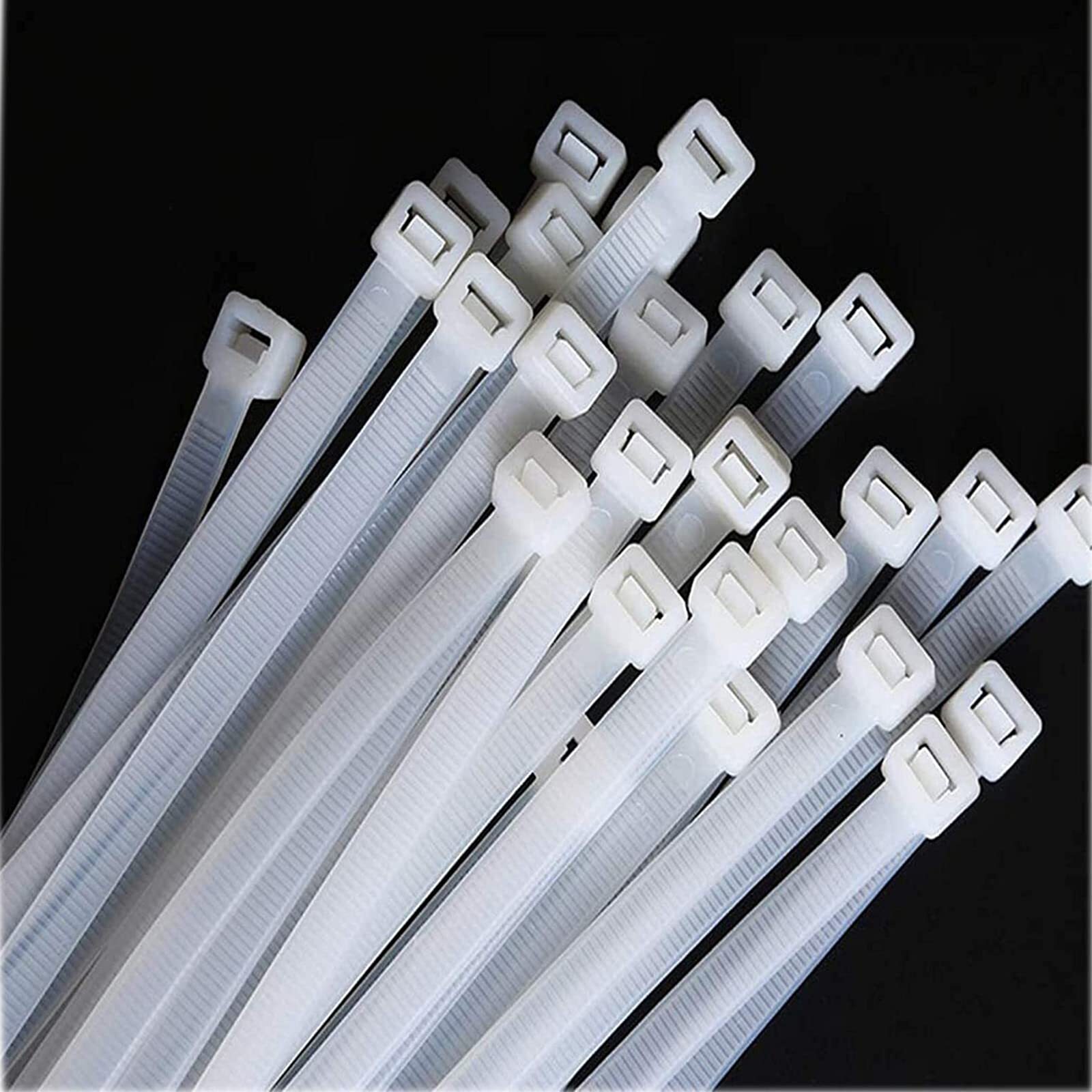 4″, 6″, 8″ up 40″ 18 lbs to 250 lbs Natural Cable Wire Zip Nylon Secure Seal Tie