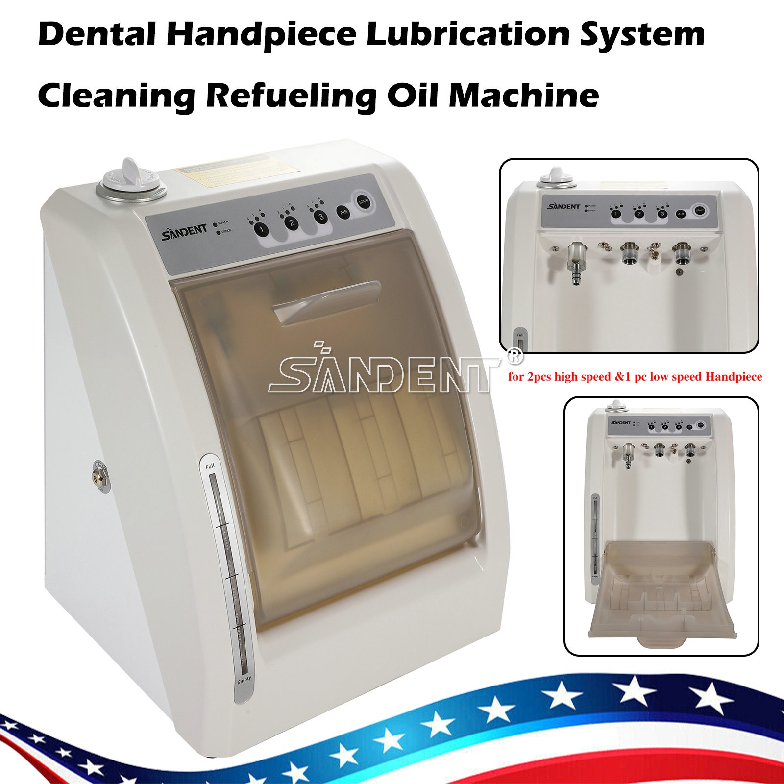Dental Automatic Handpiece Maintenance Lubrication System Oiling Cleaner Machine