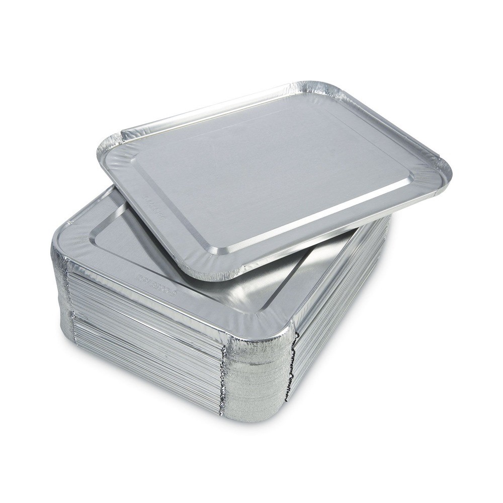 Boardwalk LIDSTEAMHF 10.5 in. x 12.81 in. x 0.63 in. Pan Lids (100/Carton) New