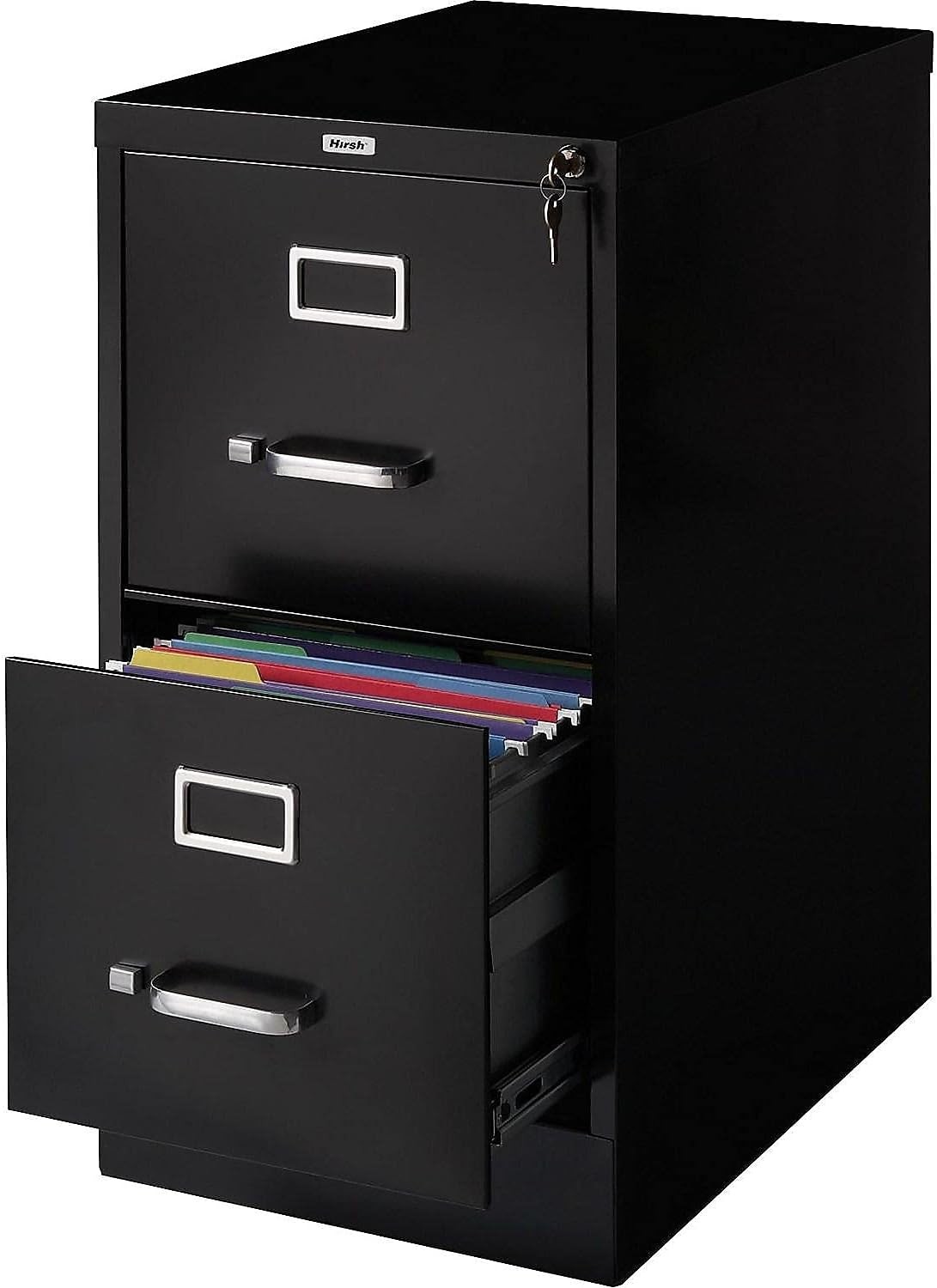 2-Drawer Vertical File Cabinet Letter Size Documents Lockable 22″ D x 15″ W x