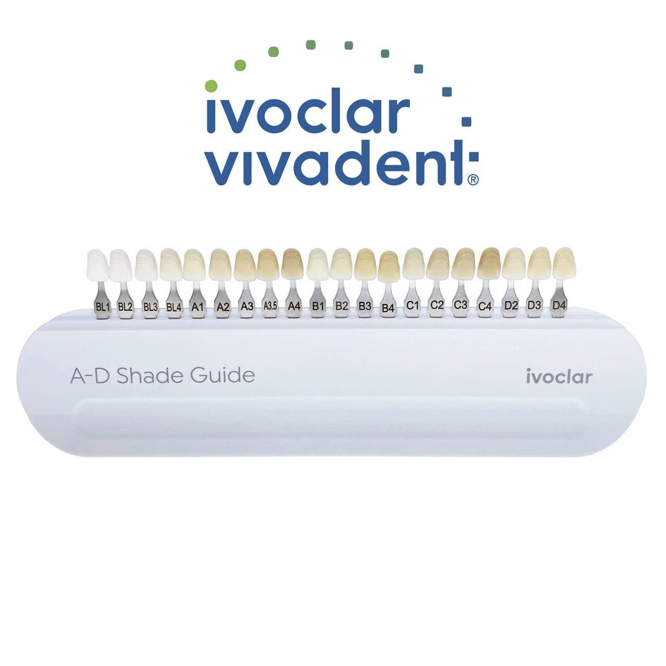 20Color A-D Shade Guide Ivoclar Vivadent Dental Shade Guide A-D 20 IPS Porcelain