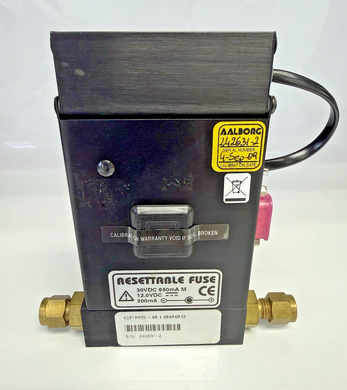 Aalborg GFM17 GFMS-010009 Mass Flow Meter Air 0-5 L/min 1000 PSI 30VDC LCD