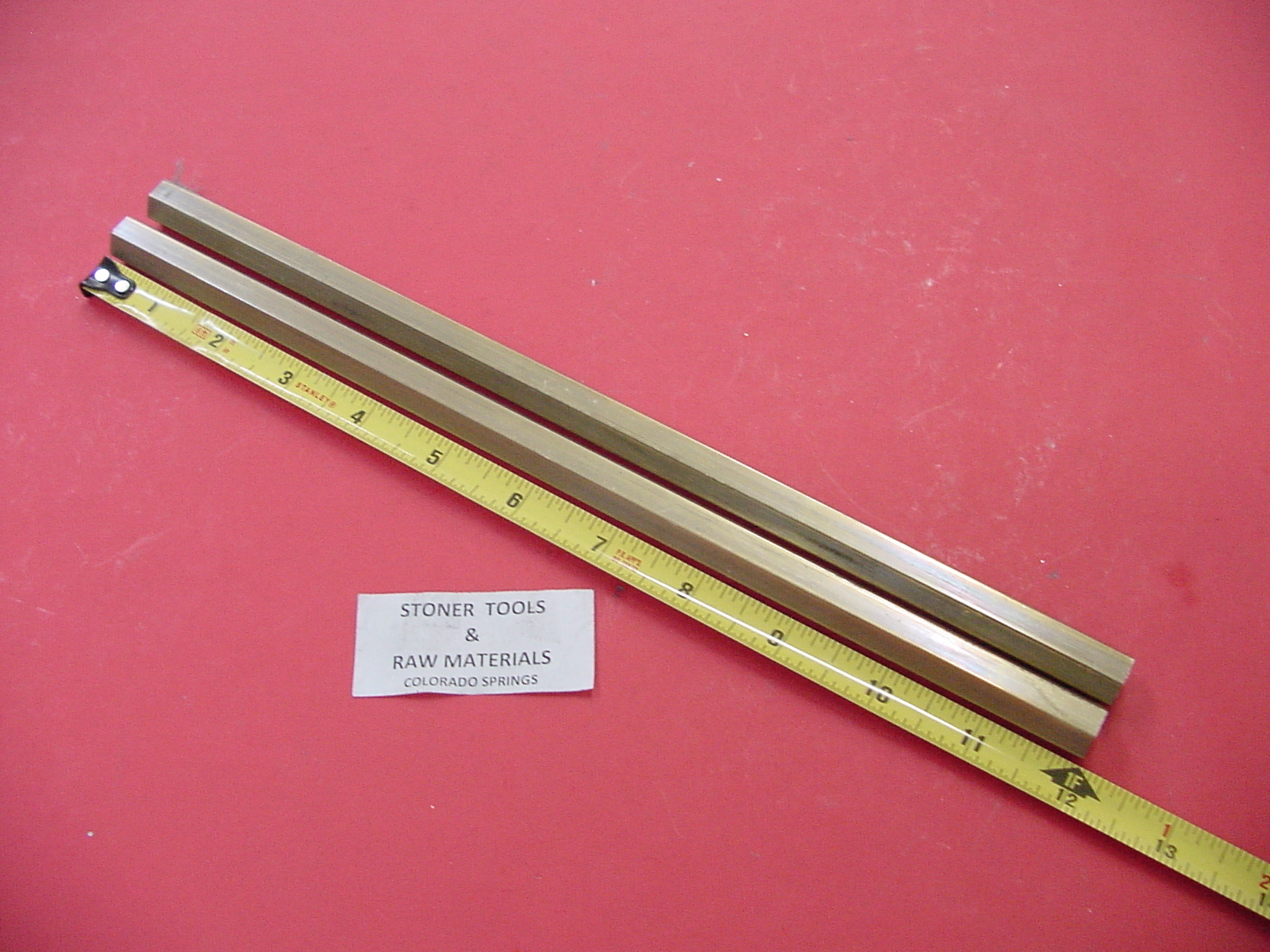 2 Pieces 1/2″ C360 BRASS HEX BAR 12″ long New Lathe Bar Stock .50″ 1/2 Hard