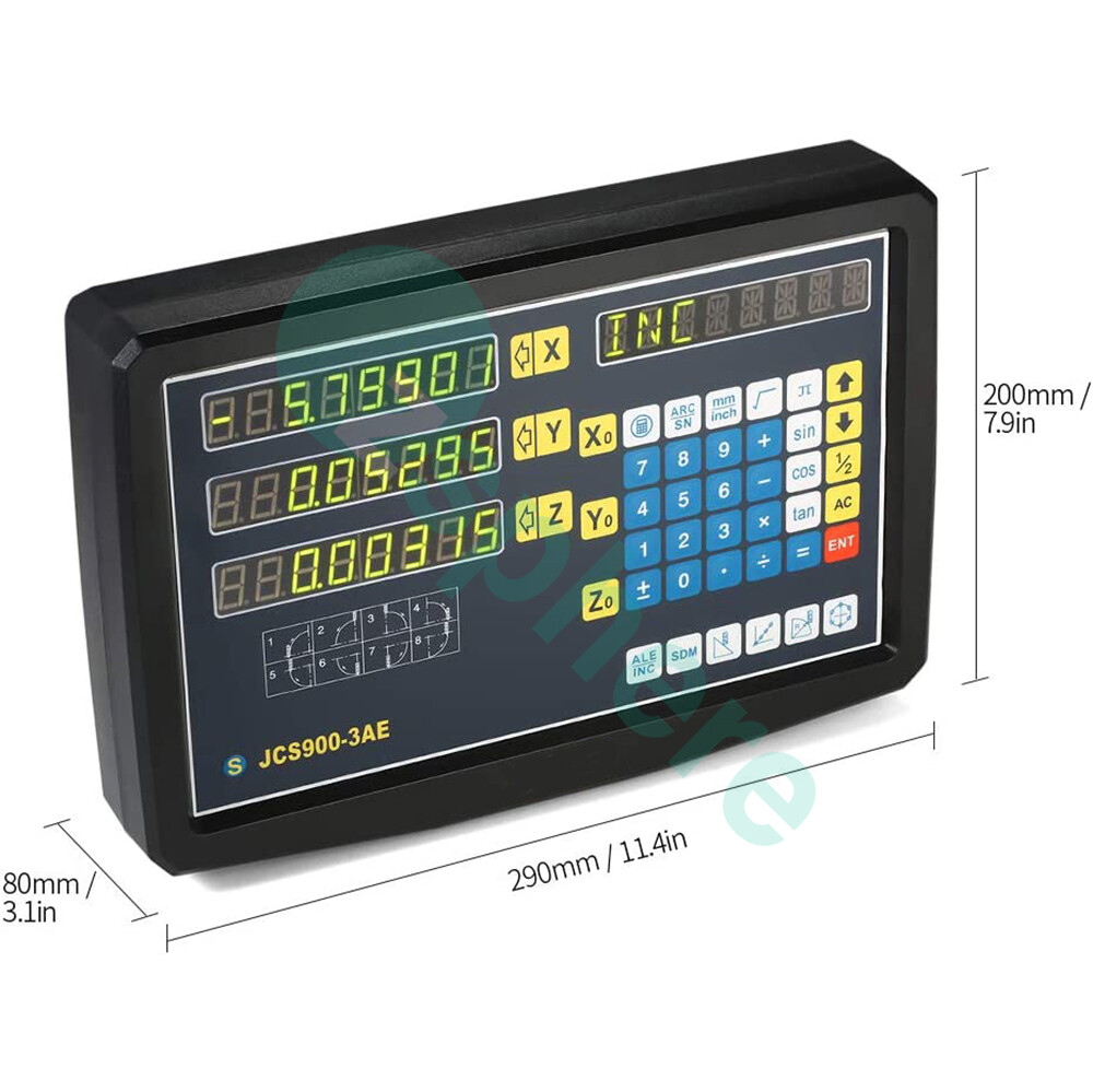 3 Axis DRO Digital Readout Linear Scale For Milling Lathe Machine High Precision