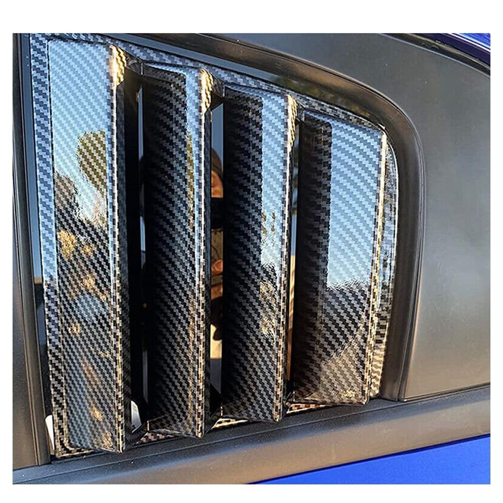 V1 Carbon Fiber Side Window Louvers Dodge Charger 2011-2023 2pc DCH11V1-CFL-Wdl