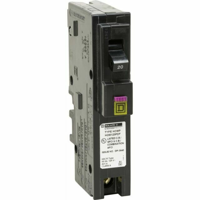 Schneider Electric HOM120PDFC Combination Arc Fault Circuit Interrupter