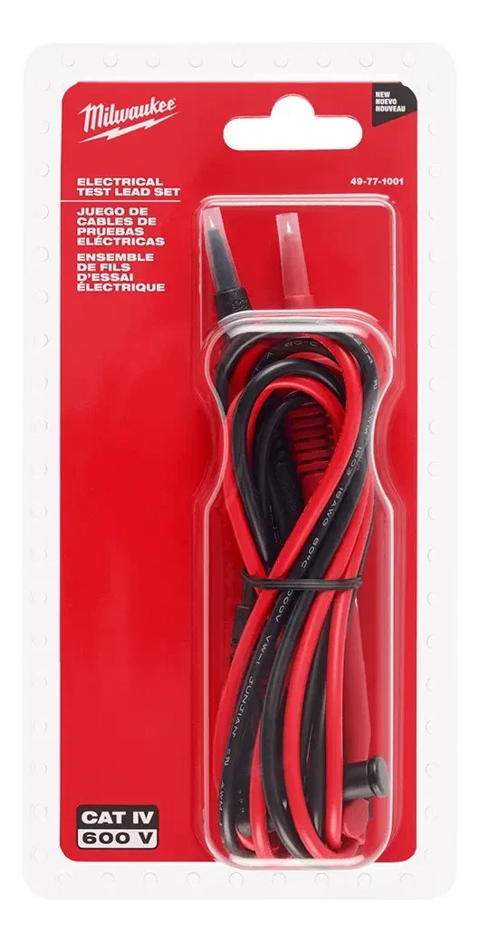 Milwaukee 49-77-1001 Electrical Test Lead Set CAT IV 600V Multimeter Leads