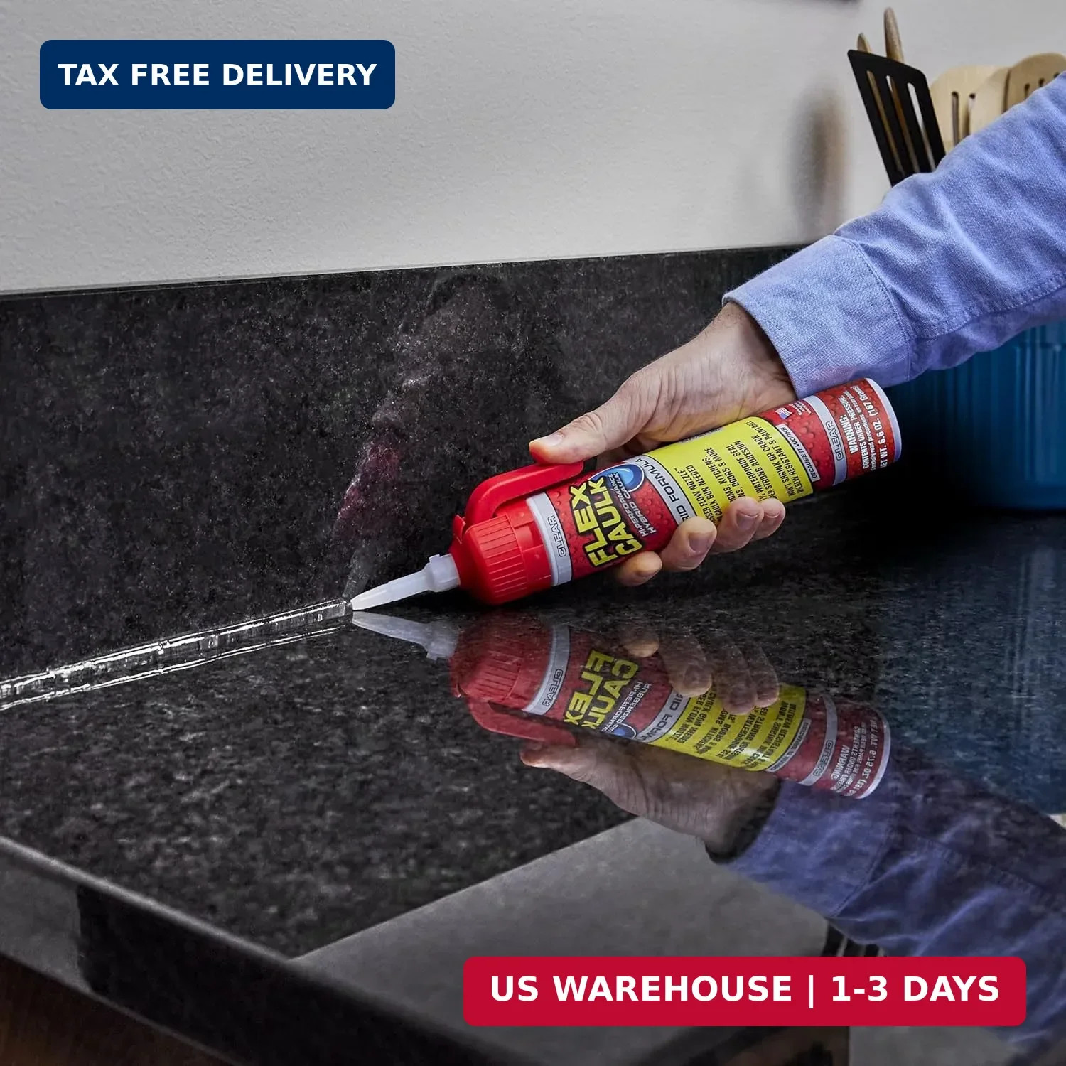 Flex Caulk, Waterproof & Weatherproof Hybrid Polymer Sealant, Strong, Paintable,