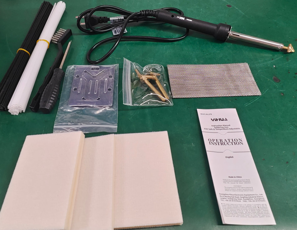 YIHUA 960-IV Plastic Welder Kit for Bumper, Kayak Repair, with 3 Tips & Accessor