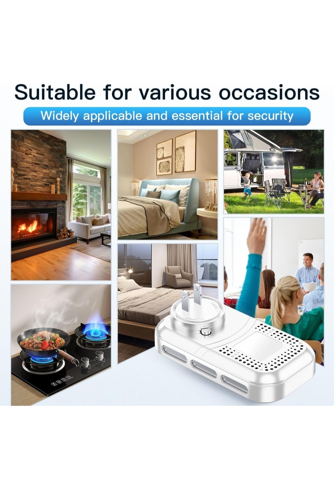Gedsffati HD11-CGS Combined Smoke Combustible Gas And Carbon Monoxide Alarm