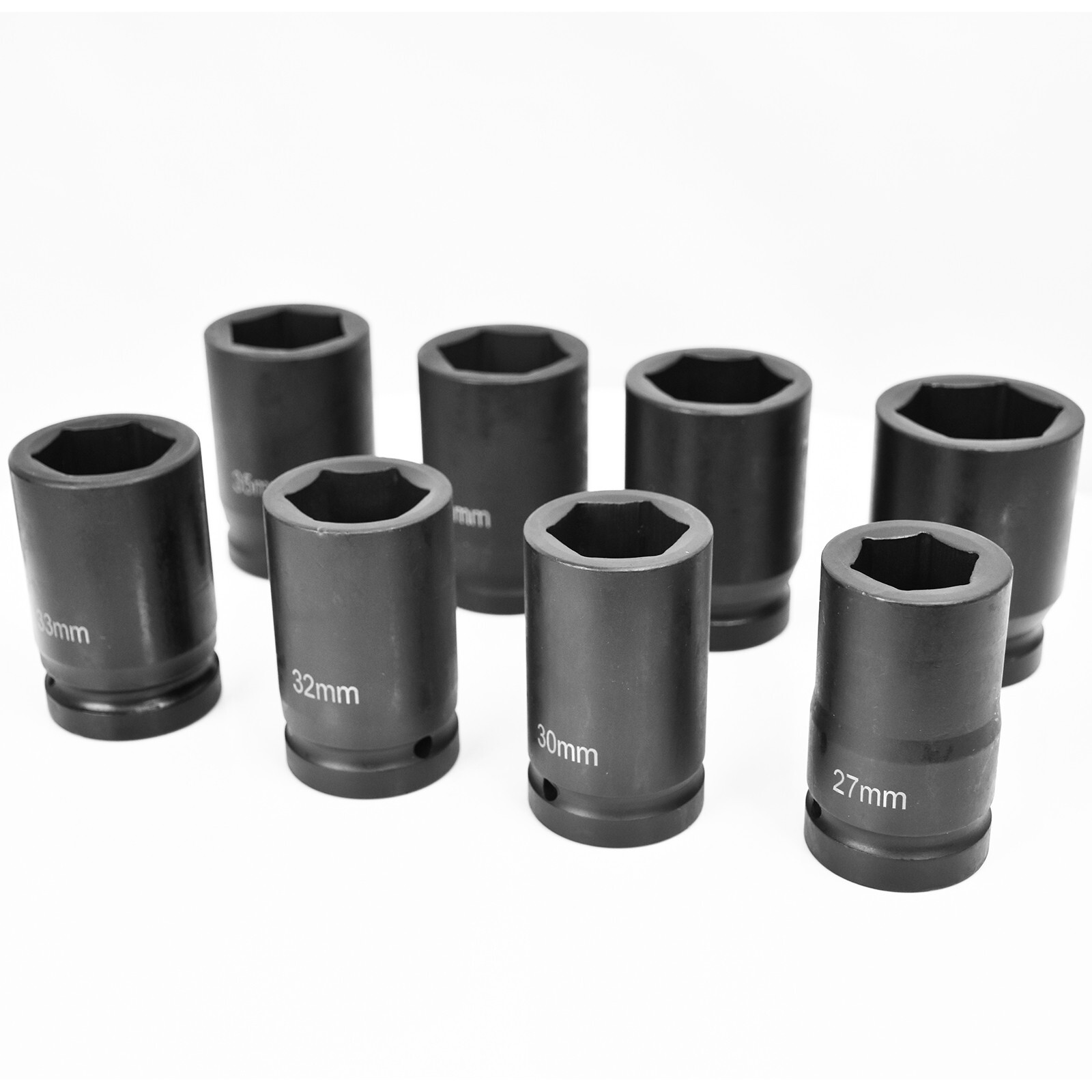 8 Metric Deep Impact Socket 1″ inch Drive 6 Point Universal Hex Jumbo Socket Set