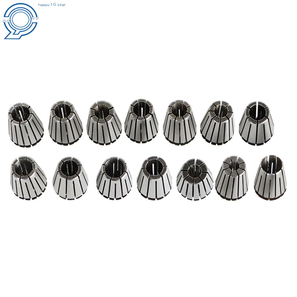 NEW 14Pcs ER20 Spring Collet Set 1/16″-1/2″ CNC Super Precision 3/8 1/4 1/8