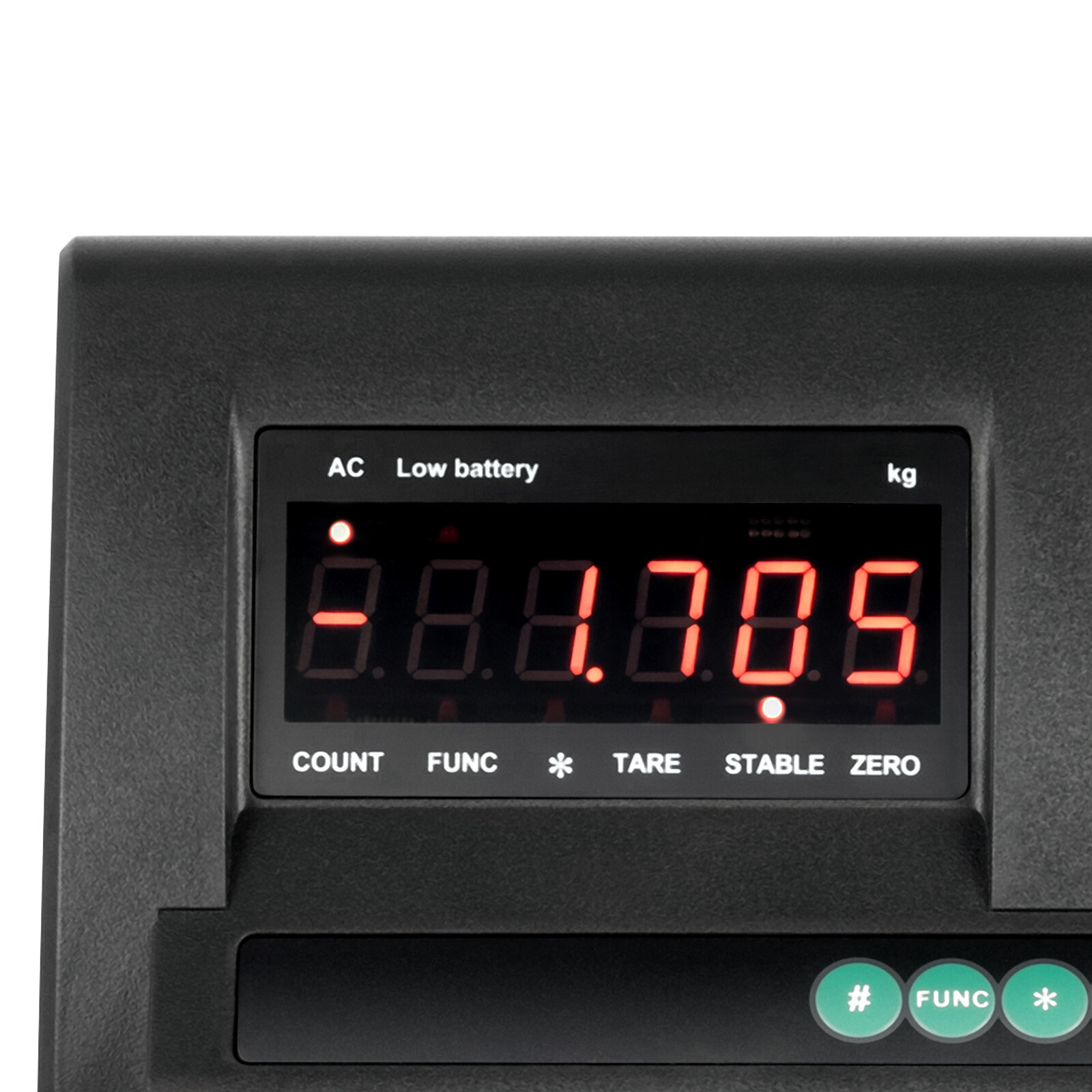 Industrial Weight Indicator 2T Capacity High Precision LCD Display Black Modern