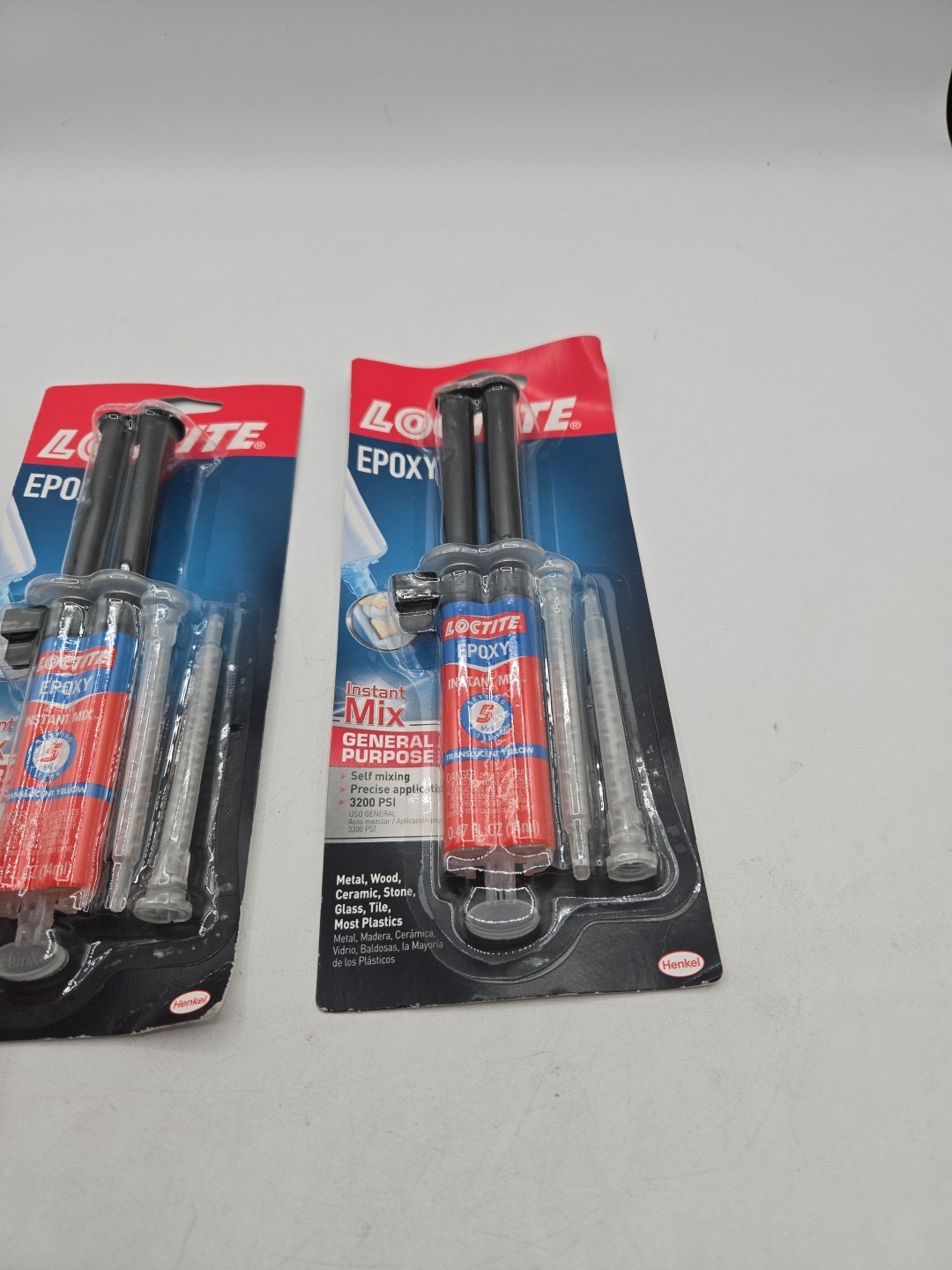 Loctite 1365868 2 Part Epoxy Instant Mix 5 Minute Syringe Adhesive Pack of 2