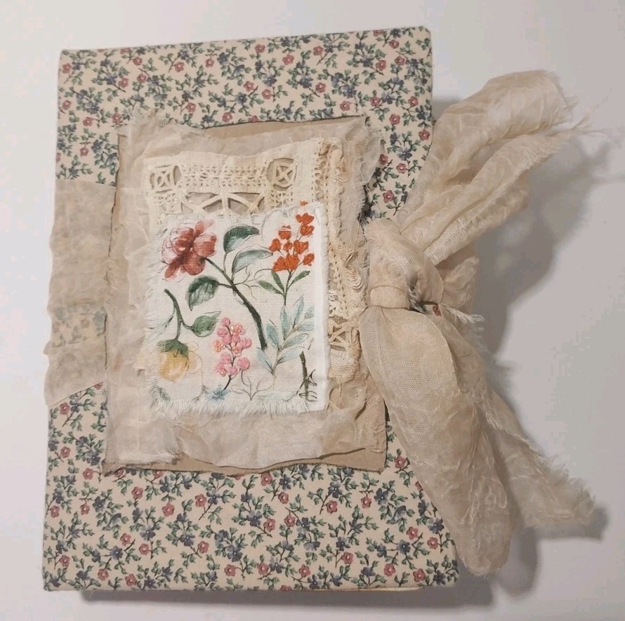 Junk Journal Antique Vtg. Ephemera Handmade Book Lg 9.5″x6.5″ Mother’s Day Gift