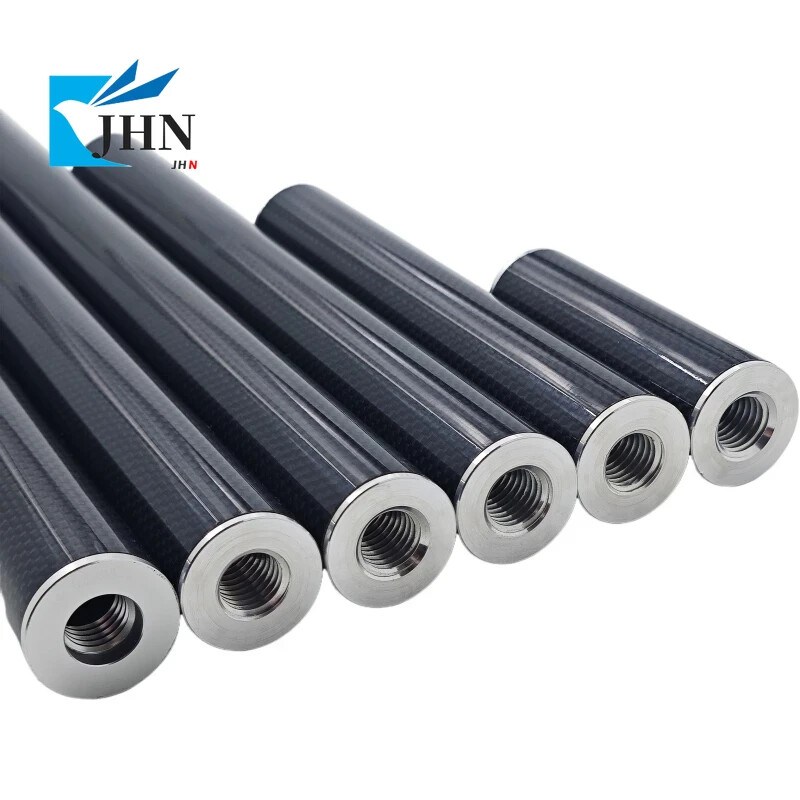 10/20/30/40/50/60CM Carbon Fiber Pole Antenna Extend Section Pole Survey Pole