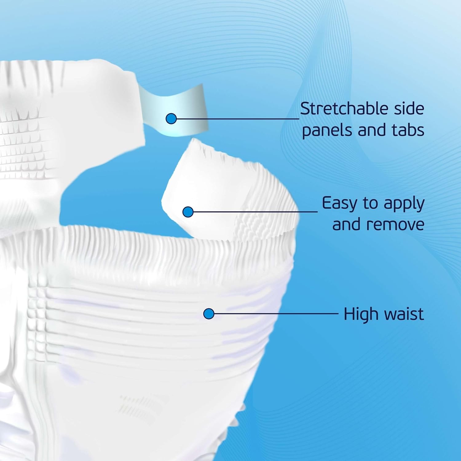 2XL Adult Diapers for Women & Men – Breathable, Max Absorbency, 12 Count