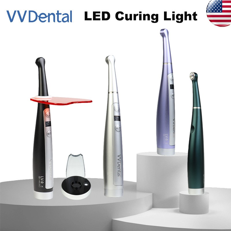 Dental Curing light LED Resin Cure Lamp 1 Second 3200mw/cm² 6 Modes OLED Screen
