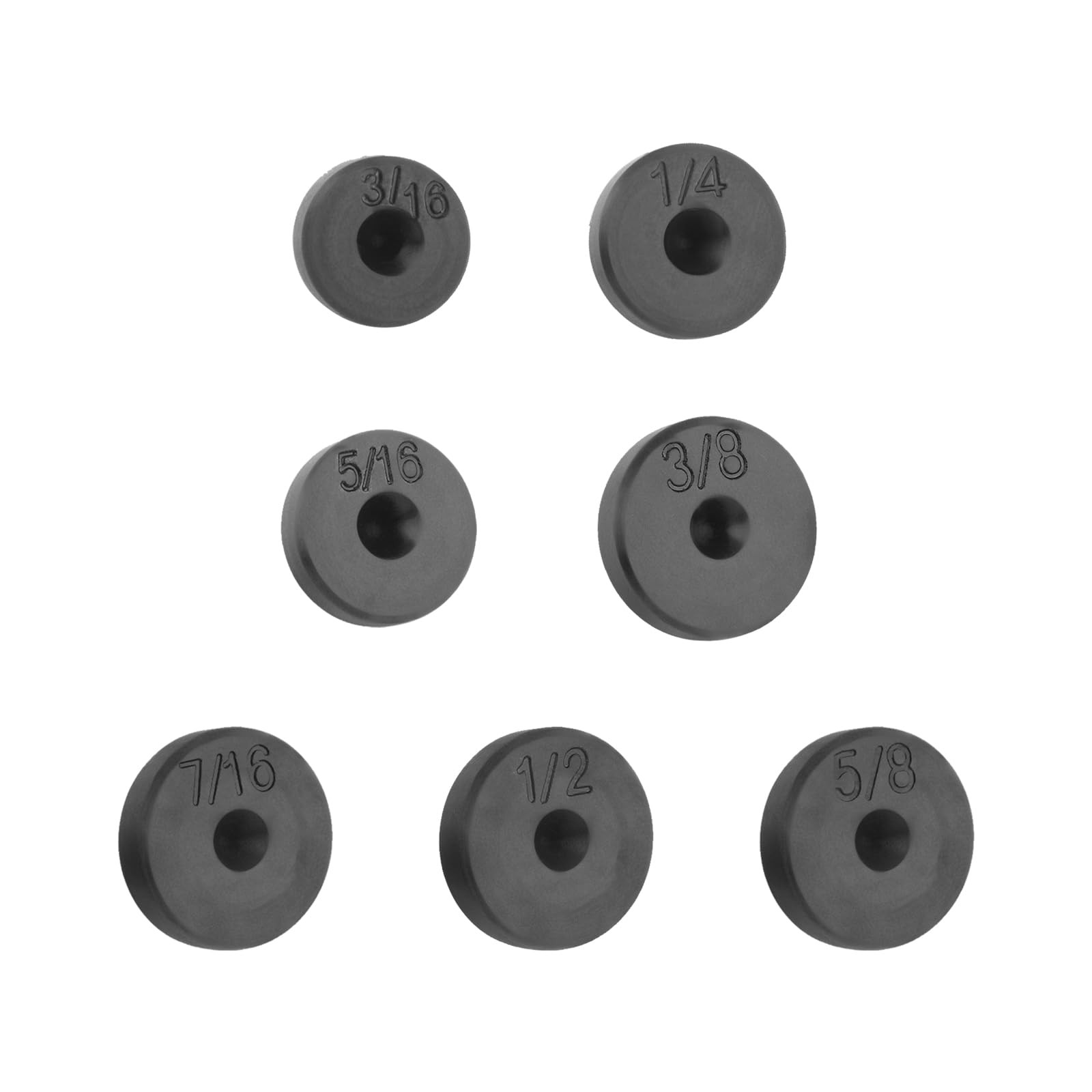 SSNNUU 7PCS Double Flare Tool Adapters Set,Brake 0.74*0.74*0.50 inch, Black